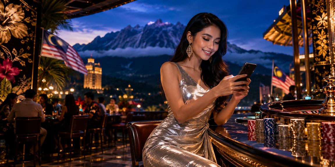 Pemain dari Sabah menggunakan telefon untuk bermain poker dalam talian